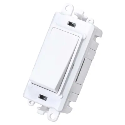 Read more on Click Scolmore GM2002PW | Gridpro 20A 2 Way Switch Module, Polar White