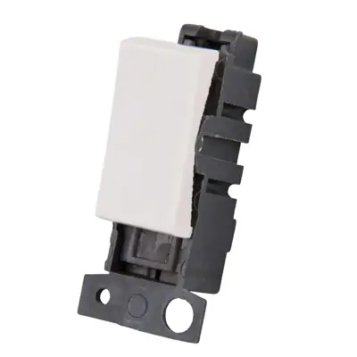 Read more on Click Scolmore MD002PW | Minigrid 10A 2 Way Switch Module, Polar White