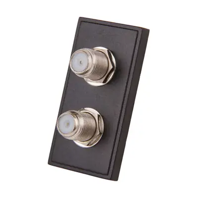 Read more on Click Scolmore MM406BK | New Media Double Satellite Socket (Female) Euro Module, Black