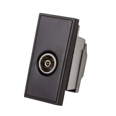 Read more on Click Scolmore MM410BK | New Media Single Female IEC TV/Co-Axial Socket Shielded Module, Black