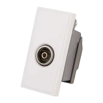 Read more on Click Scolmore MM410WH | New Media Single Female IEC TV/Co-Axial Socket Shielded Euro Module, White