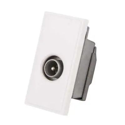 Read more on Click Scolmore MM415WH | New Media Single Male IEC (FM) Shielded Co-Axial Socket Euro Module, White