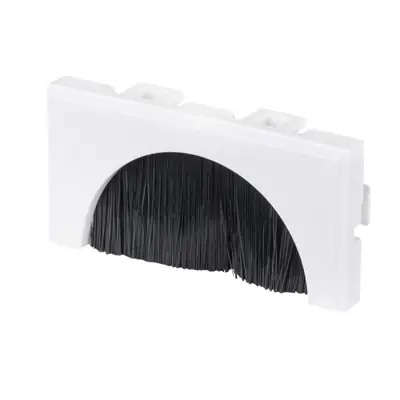 Read more on Click Scolmore MM550WH | New Media Single 1 Gang Brush Euro Module, White