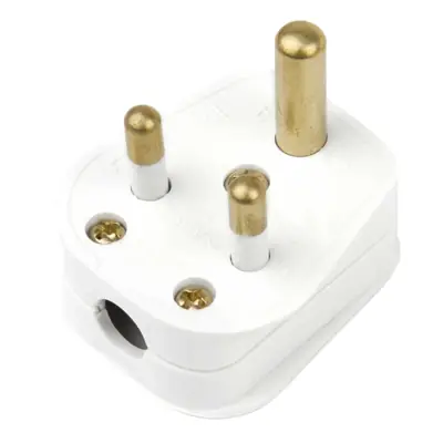 Read more on Click Scolmore PA166 | 5A Round Pin Electrical Plug Top, White