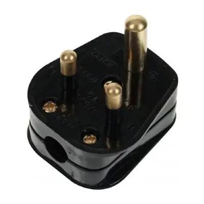 Read more on Click Scolmore PA176 | 5A Round Pin Electrical Plug Top, Black