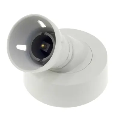 Read more on Click Scolmore PRC017 | T2 Rated BC Loop-in Angled Batten Lamp Holder with HO Skirt, Polar White