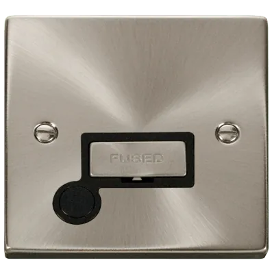 Read more on Click Scolmore VPSC550BK | Fused Connection Unit With Flex Outlet 13A IP20 Satin Chrome w/ Black Insert