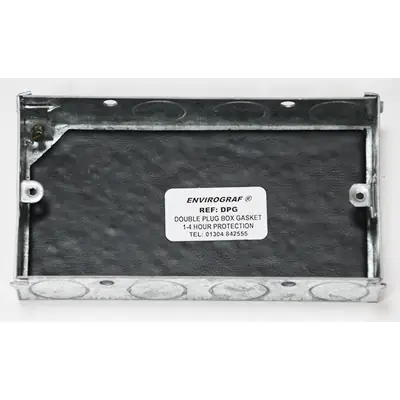 Read more on Envirograf DPG | Intumescent Acoustic Gasket for 2 Gang Metal Back Box