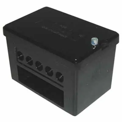Read more on Green Brook CB6 | 100A 2x5 Way Double Pole Connector Block, Black