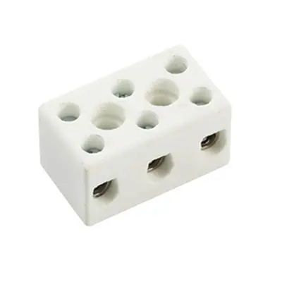 Read more on Green Brook PCC153 | 15A Triple Pole Central Hole Porcelain Connector