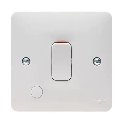 Read more on Hager WMDP84FO | Sollysta 20A Double Pole DP Switch with Flex Outlet, White
