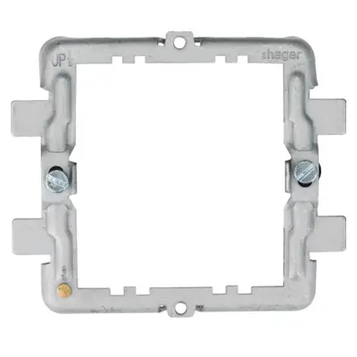 Read more on Hager WMGF2 | Sollysta 2 Gang Grid Yoke Mounting Frame