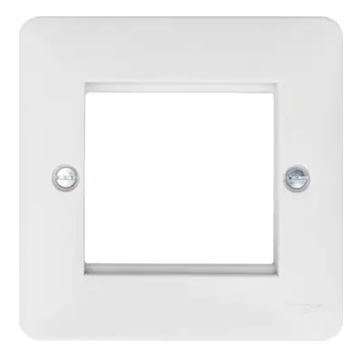 Read more on Hager WMP2EU | Sollysta 2 Gang Euro Module Front Plate, White