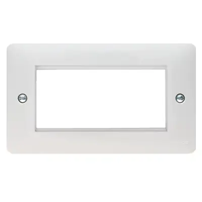 Read more on Hager WMP4EU | Sollysta 4 Gang Euro Module Front Plate, White