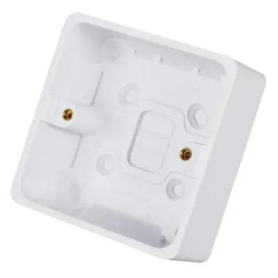 Read more on Hager WMPB1 28 | Sollysta 28mm 1 Gang Surface Mounting Pattress Back Box, White