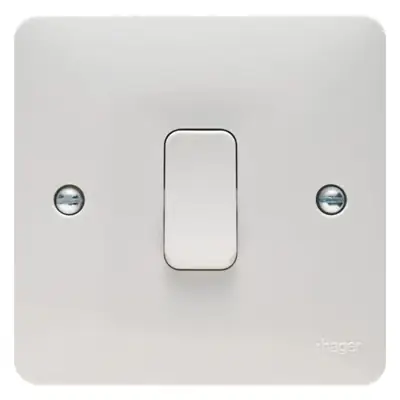 Read more on Hager WMPS12 | Sollysta 10A 1 Gang 2 Way Light Switch, White