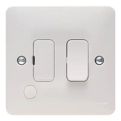 Read more on Hager WMSSU83FO | Sollysta 13A Double Pole DP Switched Fused Spur Connection Unit with Flex Outlet, White