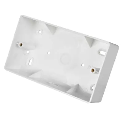 Read more on Marshall Tufflex MSSB41KWH | 44mm 2 Gang PVC Surface Accessory Box with Round Corners & 20mm Knockout, White