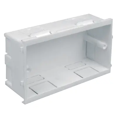 Read more on Marshall Tufflex RSSB20WH | 40mm 2 Gang PVC Accessory Box, White
