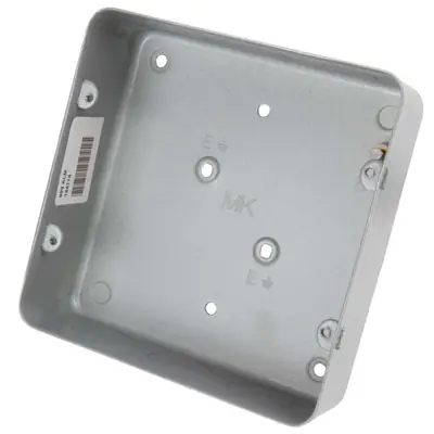 Read more on MK 893ALM | Grid Plus 6 & 8 Gang Flush Knockout Metal Back Box