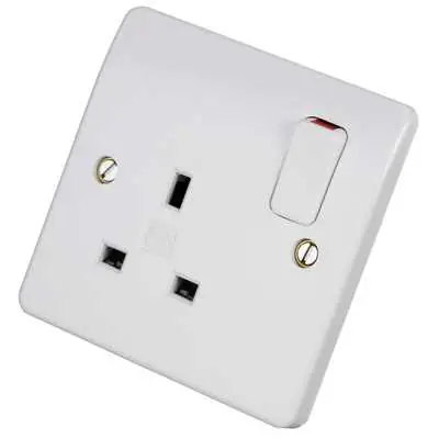 Read more on MK K2757WHI | Logic Plus 13A 1 Gang Double Pole (DP) Switched Plug Socket with Dual Earth, White