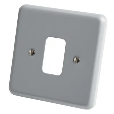 Read more on MK K3491ALM | Grid Plus 1 Gang Front Plate, Metal Clad