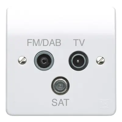 Read more on MK K3552DABWHI | Logic Plus 1 Gang Digital Twin Non Isolated TV/FM DAB Diplexer Outlet, White