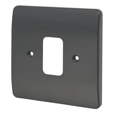Read more on MK K3631GRA | Logic Plus 1 Gang Grid Front Plate, Graphite