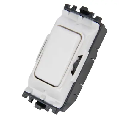 Read more on MK K4896WHI | Grid Plus 20A 1 Way Double Pole Grid Switch