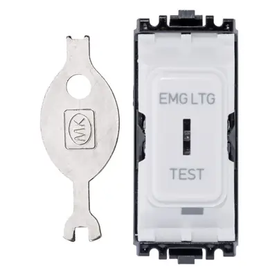 Read more on MK K4898ELWHI | Grid Plus 20A 2 Way Single Pole Key Switch Module