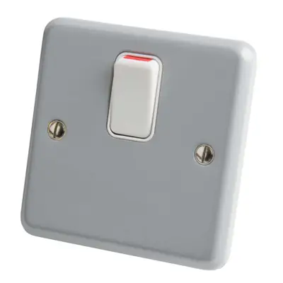 Read more on MK K5212ALM | 20A Double Pole 1 Gang Rocker Switch, Metal Clad