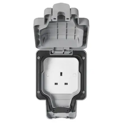 Read more on MK K56480GRY | Masterseal Plus 13A 1 Gang IP66 Weatherproof Unswitched Socket, Grey