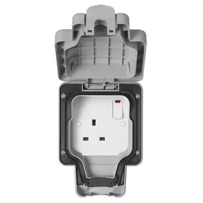 Read more on MK K56486GRY | Masterseal Plus 13A 1 Gang IP66 Weatherproof Switched Socket, Grey