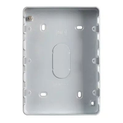 Read more on MK K8895ALM | 40mm 9 + 12 Gang Electrical Surface Mounting Back Box with 5x20mm & 5x25mm Knockouts
