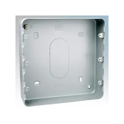 Read more on MK K8898ALM | 40mm 18 Gang Electrical Surface Mounting Back Box with 5x20mm & 5x25mm Knockouts