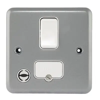Read more on MK K932ALM | 13A 1 Gang Double Pole Switched Fused Spur Connection Unit with Flex Outlet, Metal Clad
