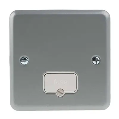 Read more on MK K954ALM | 13A 1 Gang Double Pole Unswitched Fused Spur Connection Unit, Metal Clad