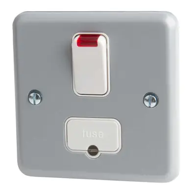 Read more on MK K962ALM | 13A 1 Gang Double Pole Switched Fused Spur Connection Unit with Neon, Metal Clad
