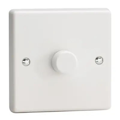 Read more on Varilight JQP401W | V-Pro 120W 1 Gang 2 Way Push On/Off Silent Rotary LED Trailing Edge Dimmer, White