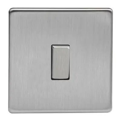 Read more on Varilight XDS1S | 10A 1 Gang 1 or 2 Way Rocker Light Switch, Screwless Brushed Steel