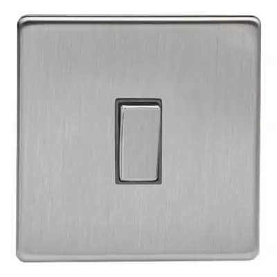 Read more on Varilight XDS20DS | 20A 1 Gang Double Pole Rocker Light Switch, Screwless Brushed Steel