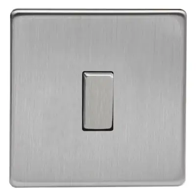 Read more on Varilight XDS7S | 10A 1 Gang Intermediate Rocker Light Switch, Screwless Brushed Steel