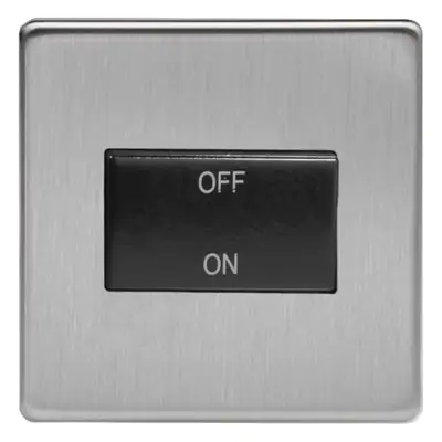 Read more on Varilight XDSFIBS | 10A Triple Pole Fan Isolating Switch with Black Inserts, Screwless Brushed Steel