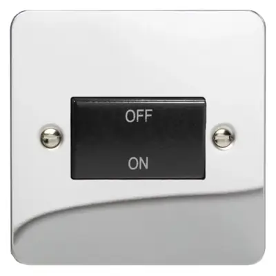 Read more on Varilight XFCFIB | 10A 1 Gang Triple Pole Fan Isolating Switch, Ultraflat Polished Chrome