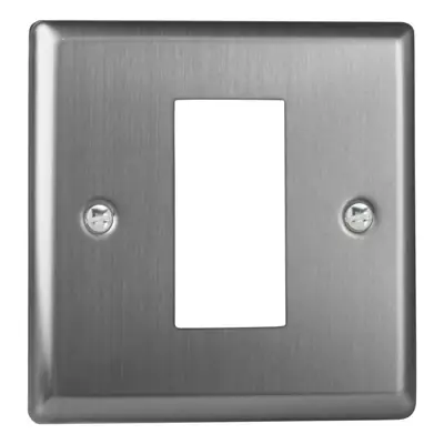 Read more on Varilight XTG1 | DataGrid 1 Grid Spaces Faceplate, Brushed Steel