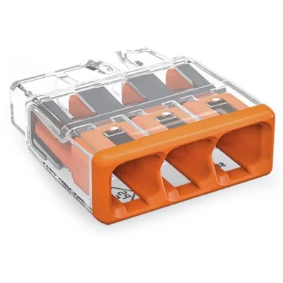 Read more on Wago 2773-403 | 32A 3 Way Compact Push Cable Splicing Connector Terminal Block, Orange (Pack of 100)