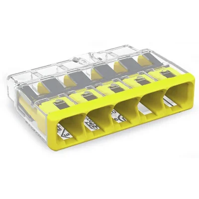 Read more on Wago 2773-405 | 32A 5 Way Compact Push Cable Splicing Connector Terminal Block, Yellow (Pack of 60)