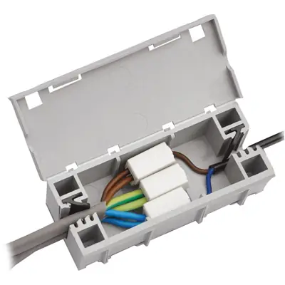33104-3 Wago 51257303 | 95x29x39mm Light Compact Multipurpose Electrical Junction Enclosure, Grey