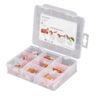 33105 Wago 60281155 | 221 Series 85 Pieces Compact Lever Case Connectors Kit