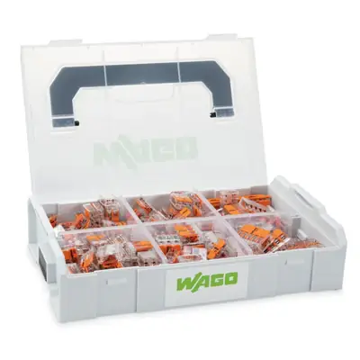 Read more on Wago 887-957 | 221 Series L-BOXX Mini 235 Pieces Compact Lever Operated Cable Splicing Connector Terminal Block Set, Transparent